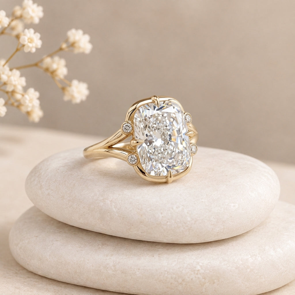 Handcrafted Moissanite Unisex Ring