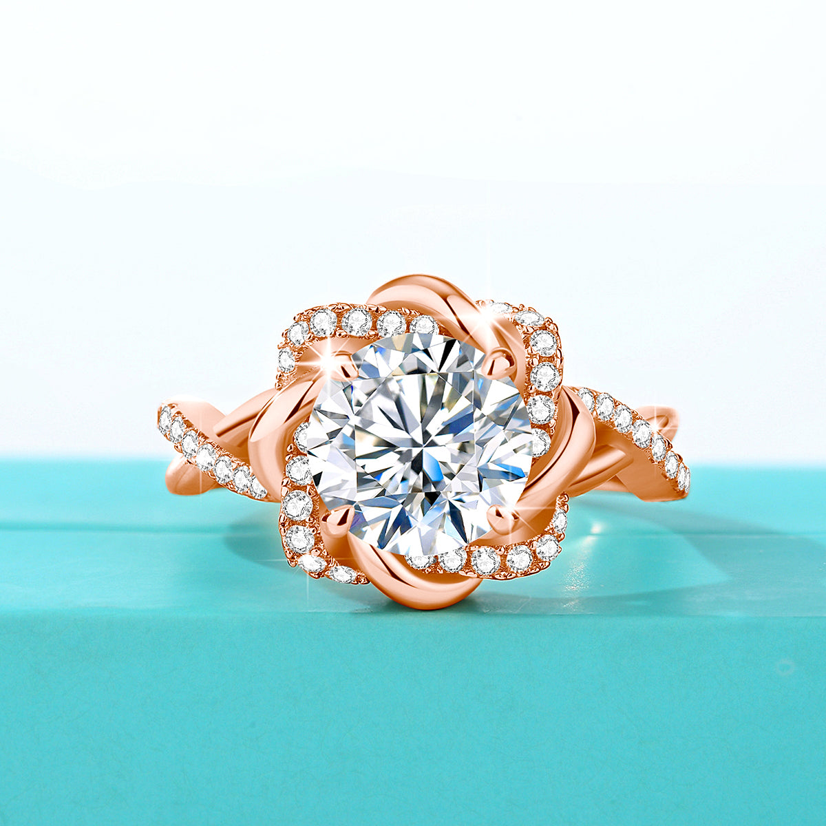 Star of David Moissanite Ring