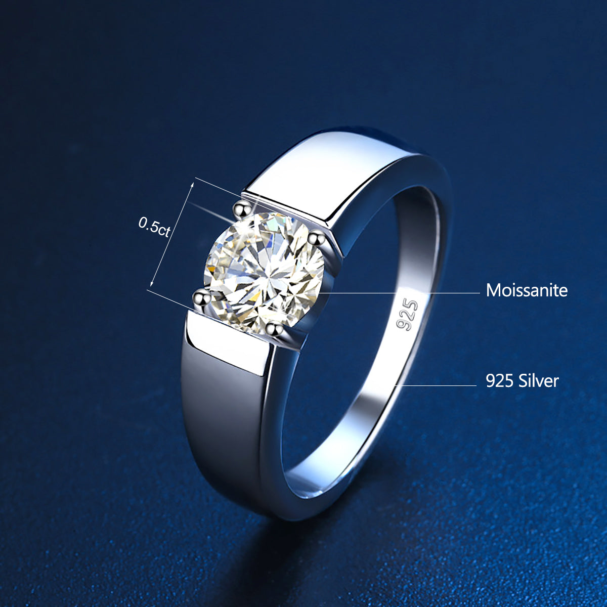 Classic Moissanite Ring