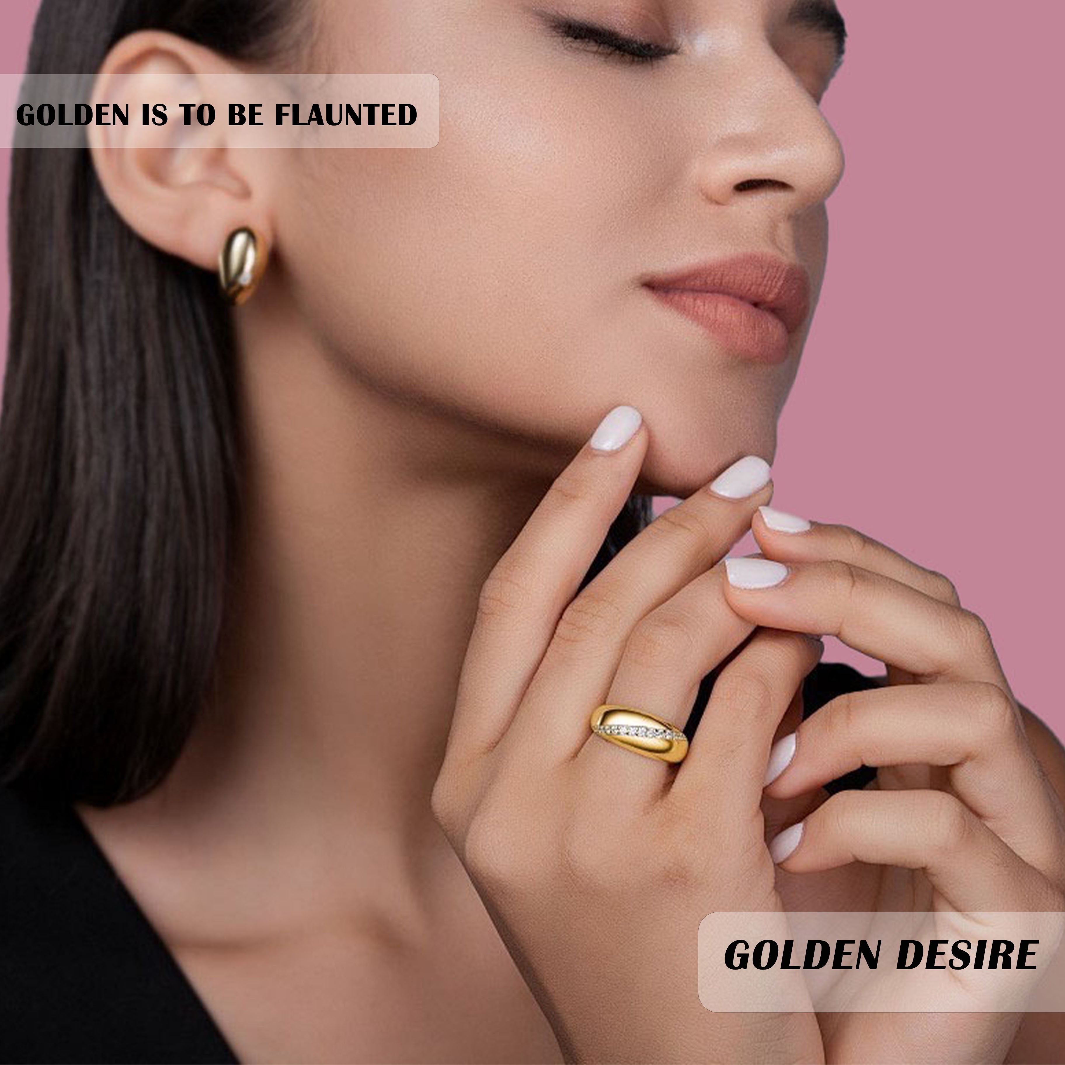 Pave Moissanite Ring