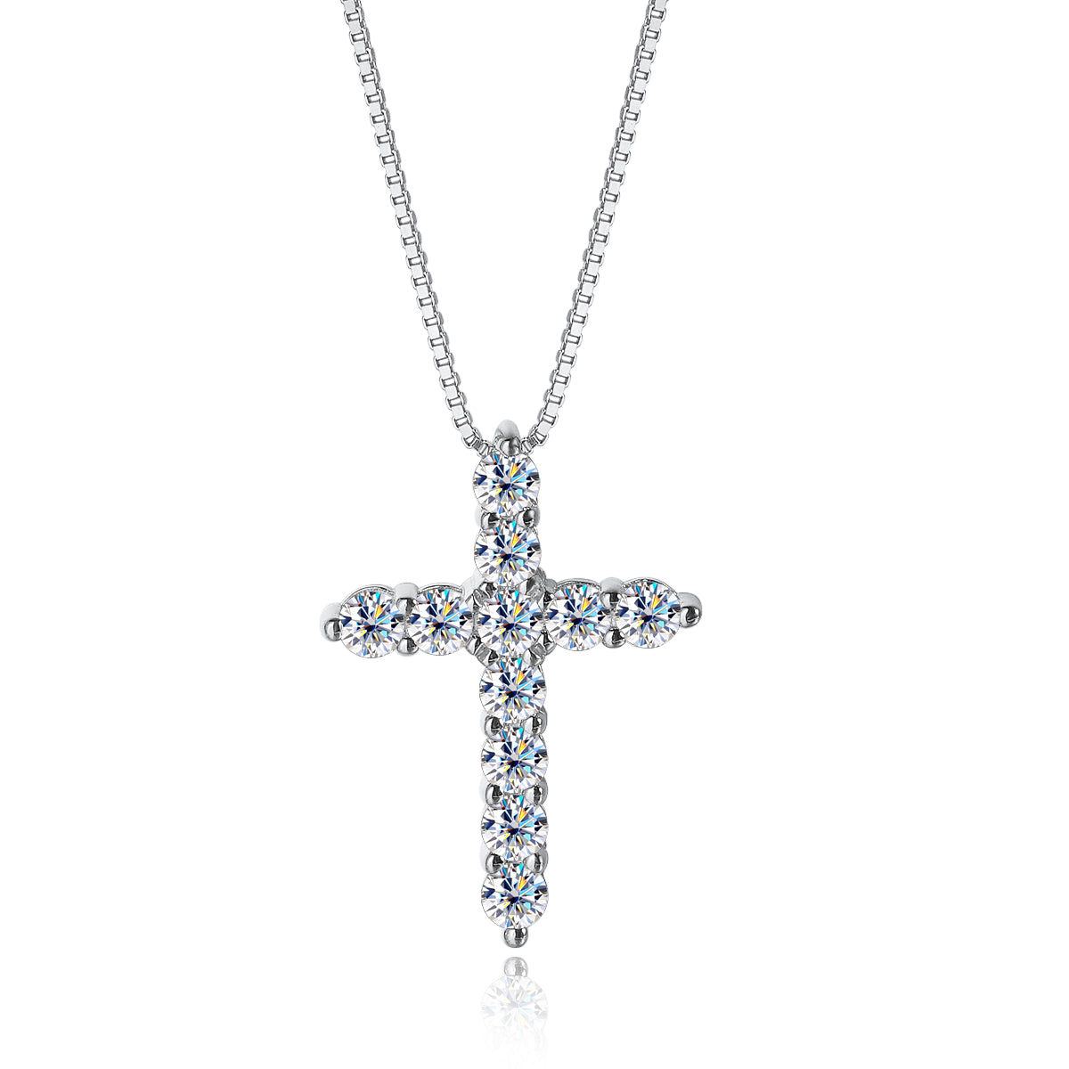Moissanite Cross Necklace