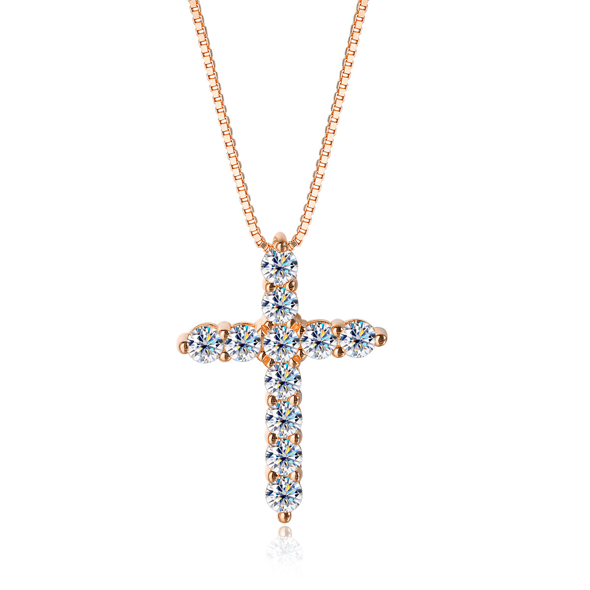 Moissanite Cross Necklace