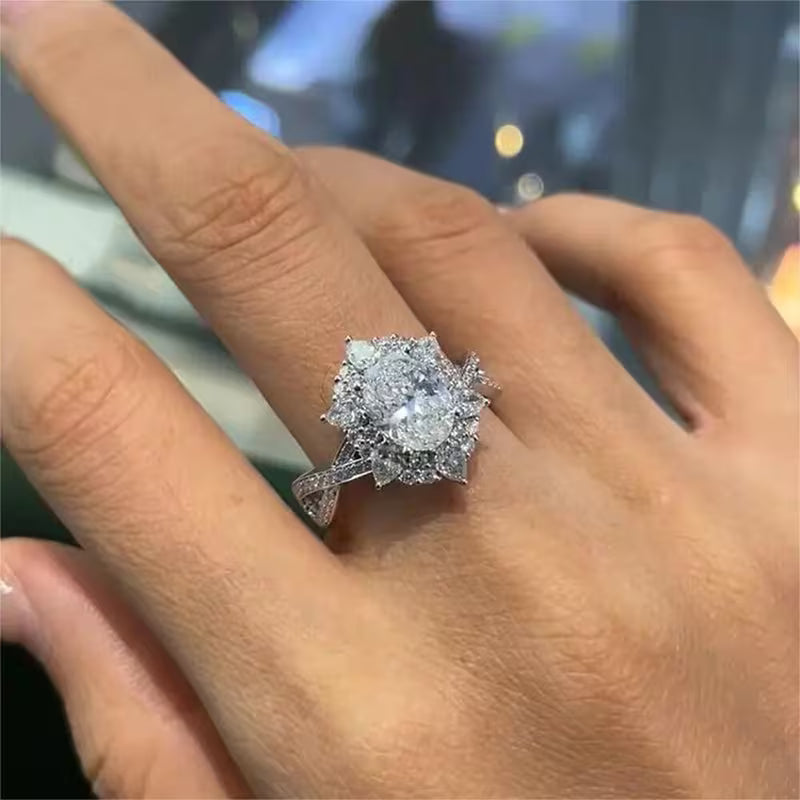 Vintage Halo Moissanite Ring